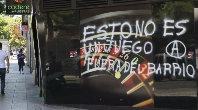 Pintada contra casas de apuestas