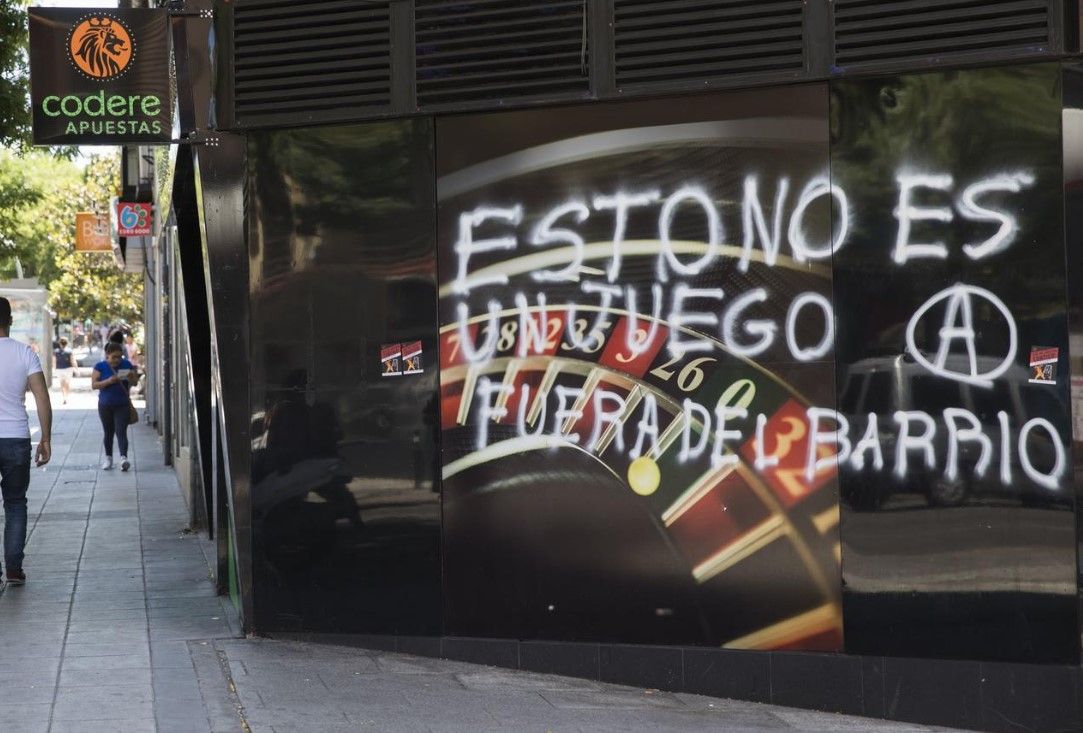 Pintada contra casas de apuestas