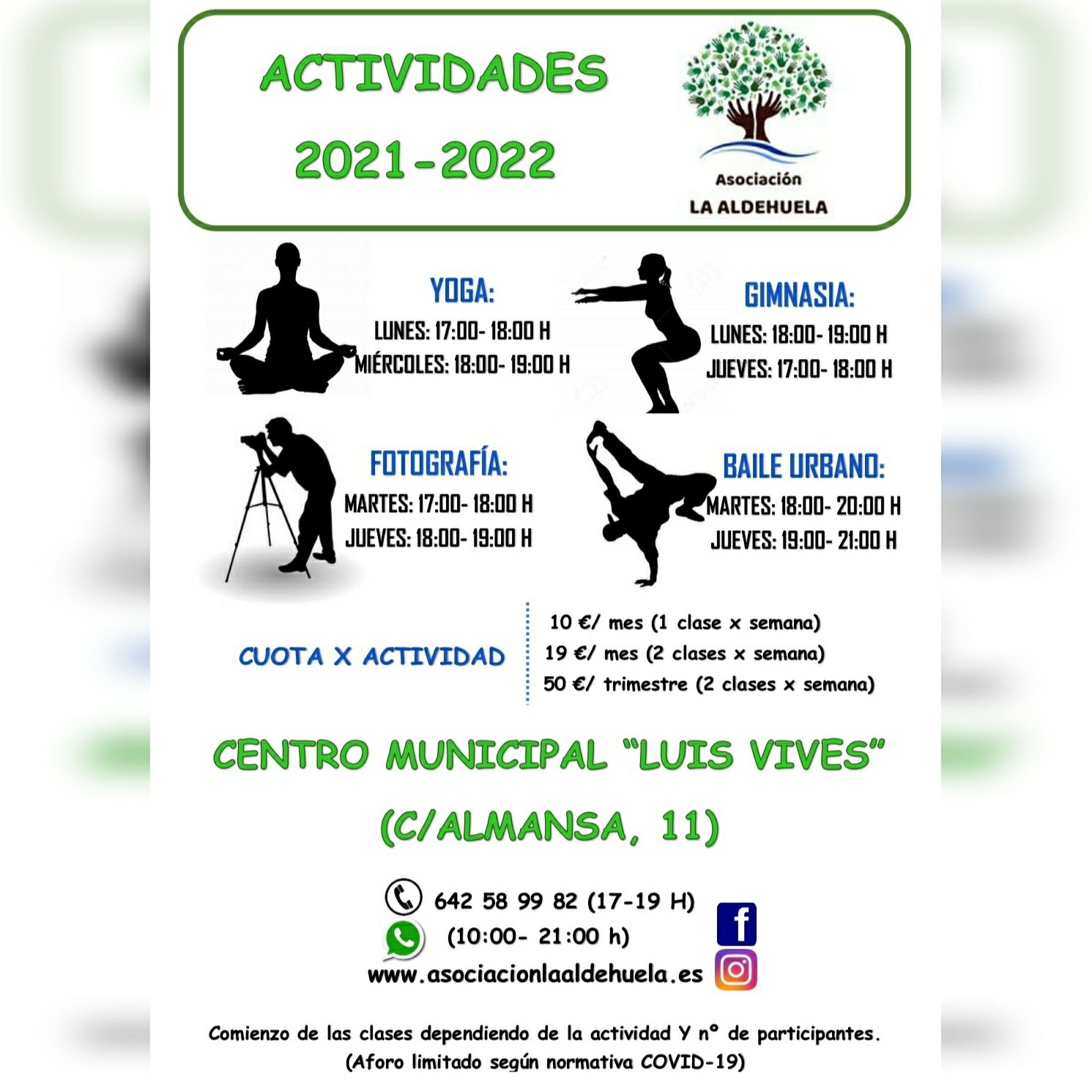 Actividades Asociación La Aldehuela de Salamanca 2021