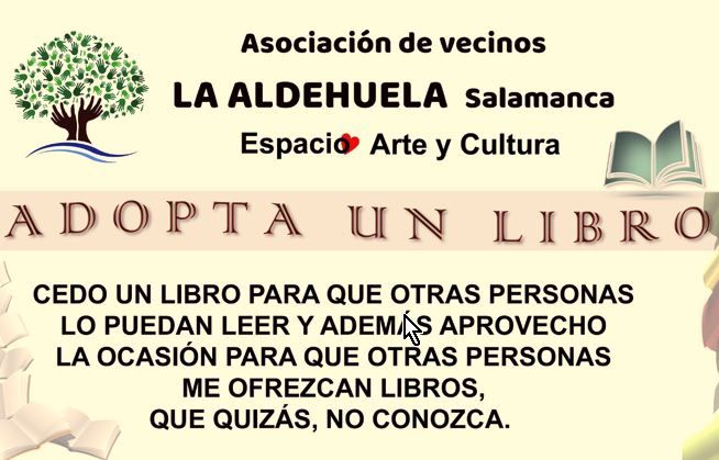 Adopta un libro, arte y cultura, Asociación La Aldehuela de Salamanca